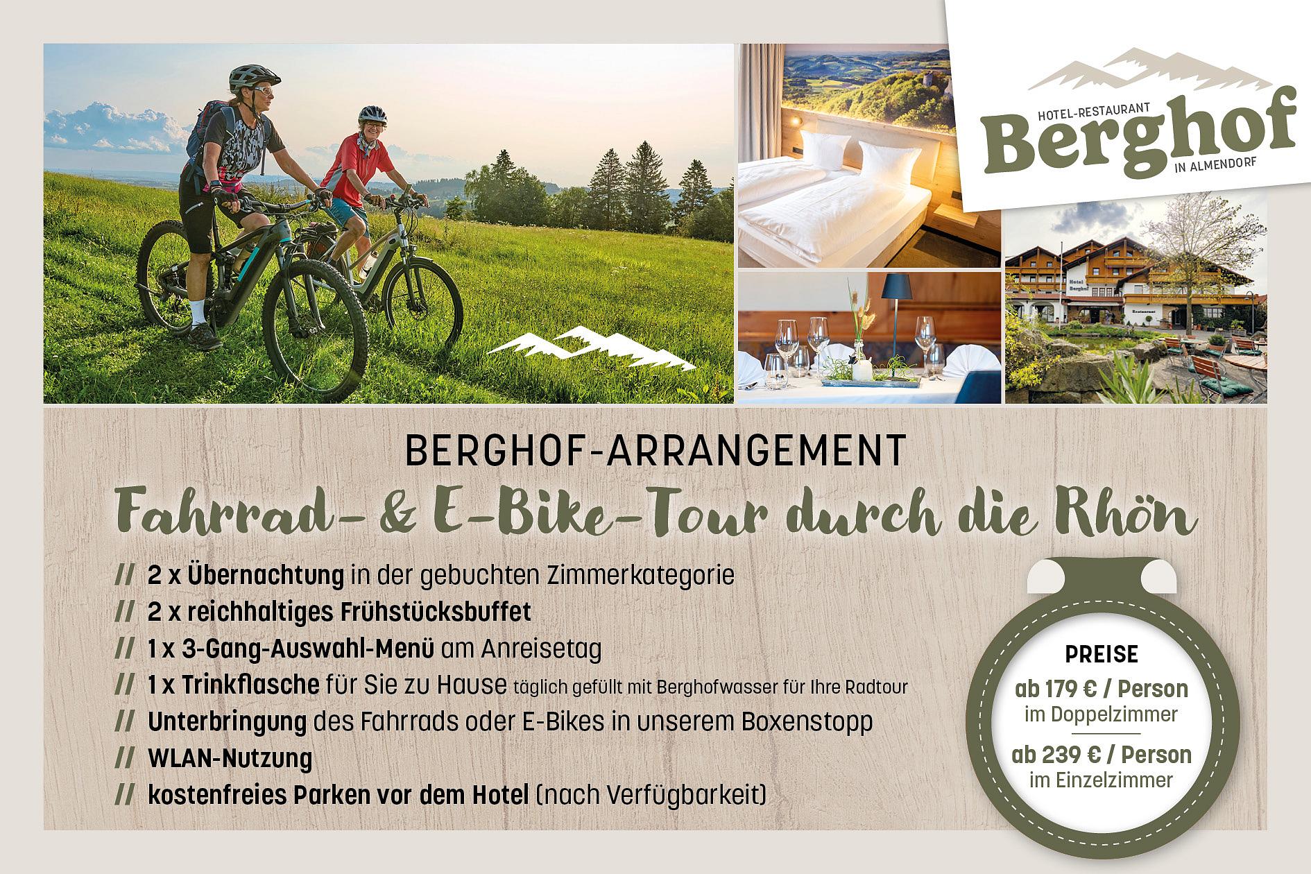 Arrangement Radfahren durch die Rhön/Milseburgradweg