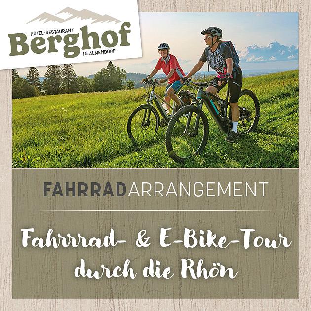 Arrangement Ebike durch die Rhön